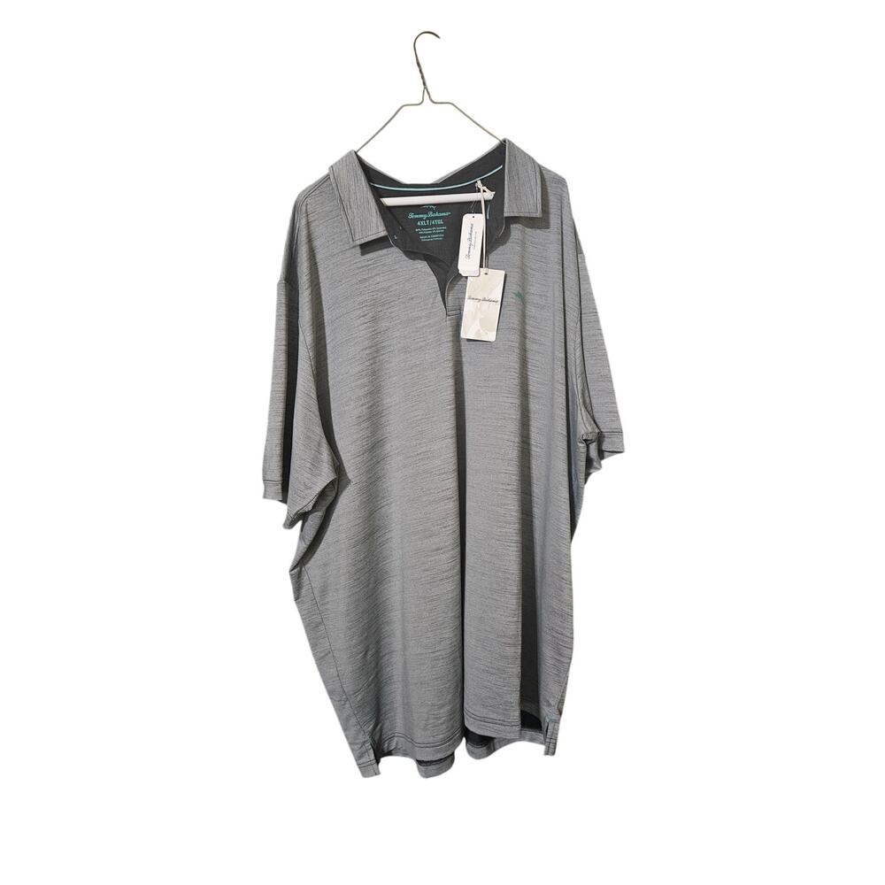 Tommy Bahama Island Zone Mens Golf Shirt Grey Size 4XLT NWT